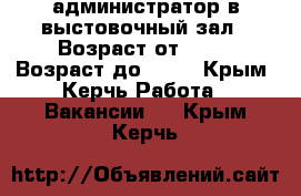 администратор в выстовочный зал › Возраст от ­ 18 › Возраст до ­ 27 - Крым, Керчь Работа » Вакансии   . Крым,Керчь